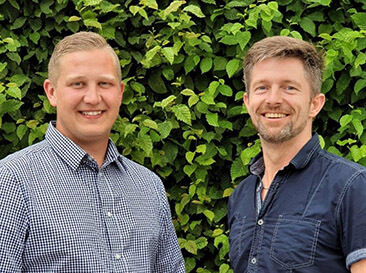 Lukas Mayer und Werner Schütz als Portrait Aufnahme